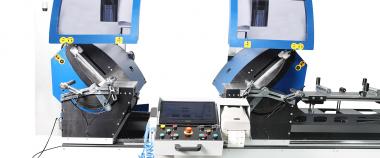 Máy cắt hai đầu CNC